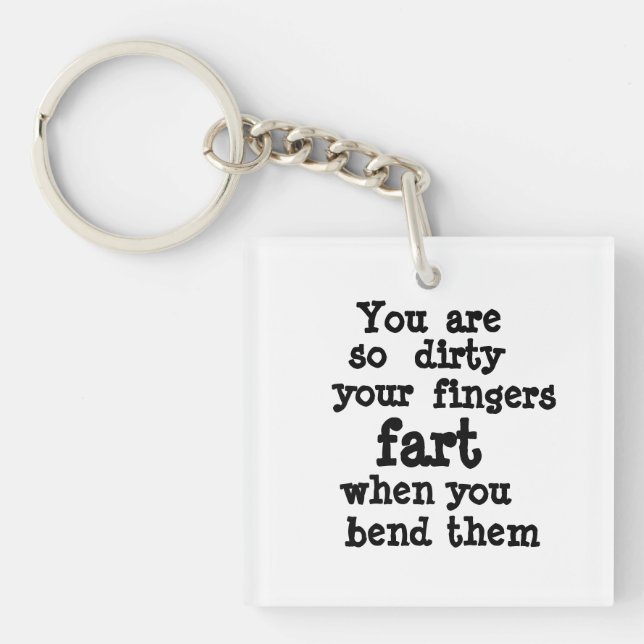 Linie Farty Fingers Schlüsselanhänger (Vorderseite)