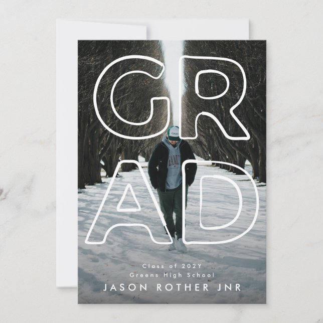 LINIE HOLLOW GRAD | Zeitgenössisches Foto Ankündigung (Vorderseite)