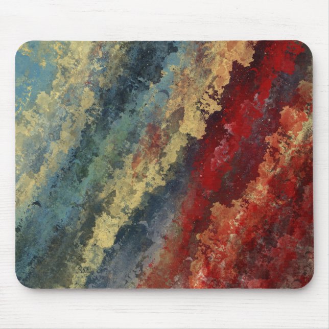 "Linie in der Zeit" abstrakte Kunst MousePad (Vorne)
