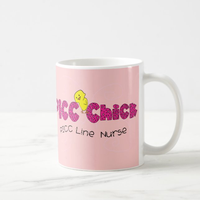 Linie Krankenschwester-Geschenke PICC Küken-PICC Tasse (Rechts)