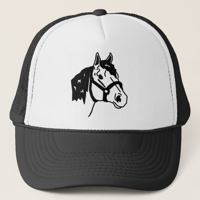 Linie Kunstpferd Truckerkappe (Vorderseite)