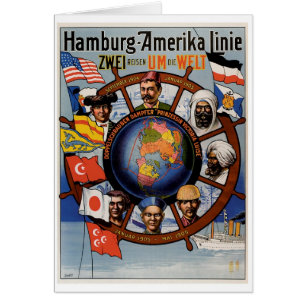 Linie Plakat Hamburgs Amerika
