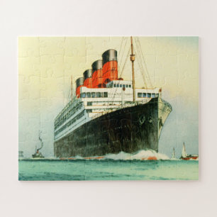 Linie Schiff Effektivwerts Aquitania Cunard Puzzle