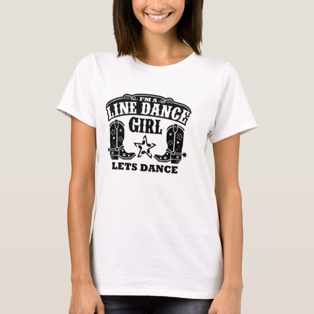 Linie Tanz-Mädchen T-Shirt (Vorderseite)