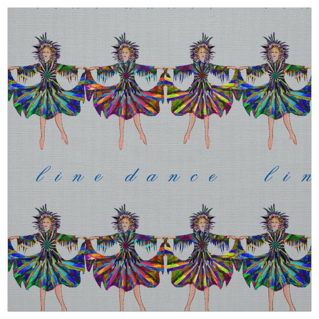 Linie Tanz Stoff (Muster)