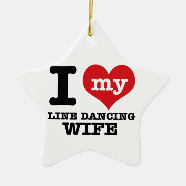 Linie Tanzen Ehefrau Keramik Ornament (Vorne)