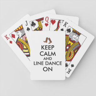 Linie Tanzen-Geschenk behalten ruhige Spielkarten