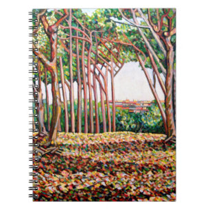 Linie von Bäumen 2009 Notizblock