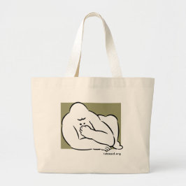 Linie zeichn von Ishmael. Jumbo Stoffbeutel