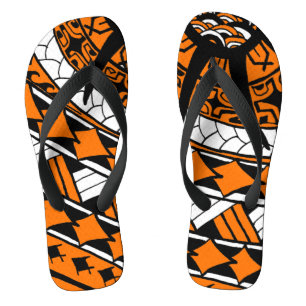 LinieEine polynesische Tattoo Flip Flops