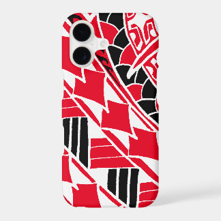 LinieEine rote polynesische Tattoo
