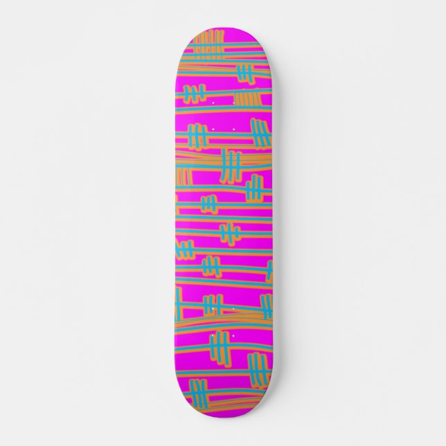 Linien Abstrakt Skateboard (Vorne)
