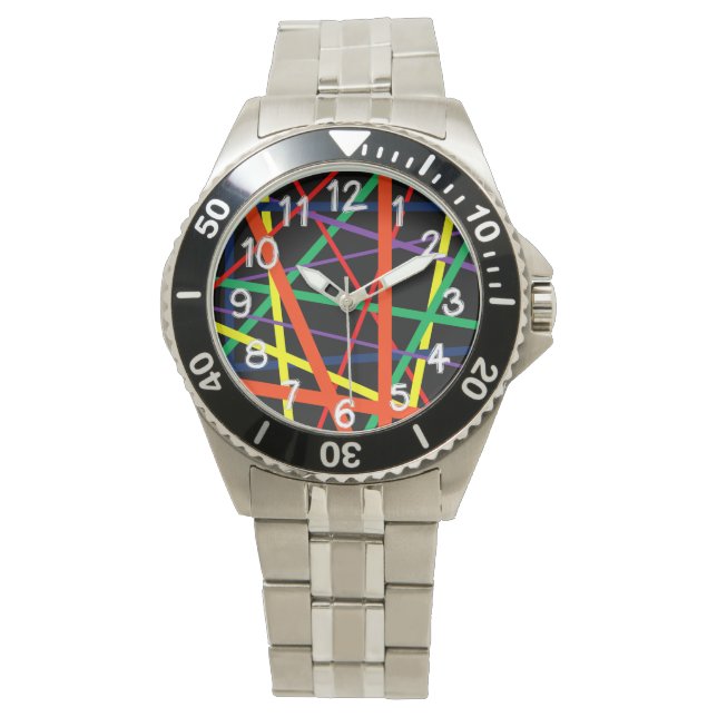 Linien Armbanduhr (Vorderseite)