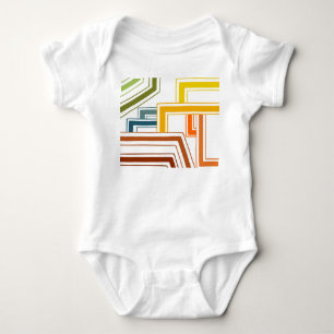 Linien der 70er Jahre Baby Strampler