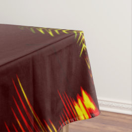 Linien, die sich in der Welle und Lichteffekt wied Tischdecke