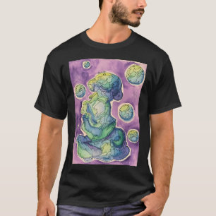 Linien einer Qualle T-Shirt