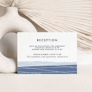 Linien-Empfang-Beilagekarte   Slate Einladung