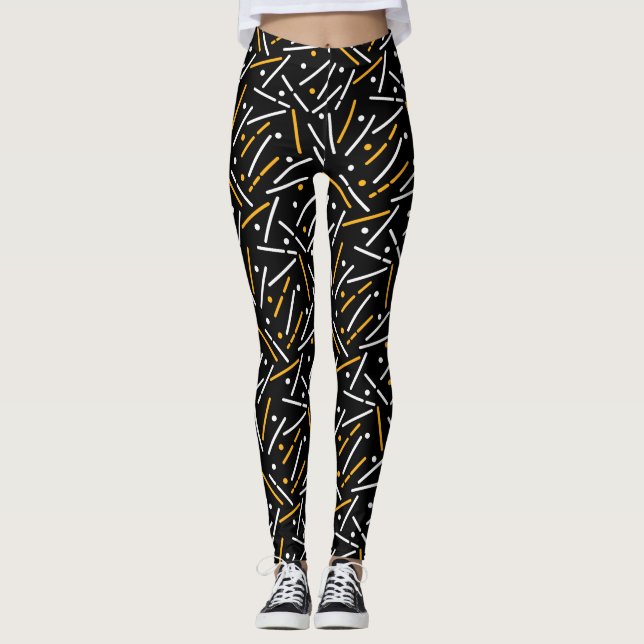 Linien Muster 4 Leggings (Vorderseite)