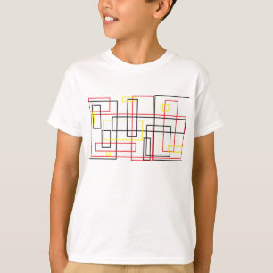 Linien-Netzwerk Cooles T-Shirt
