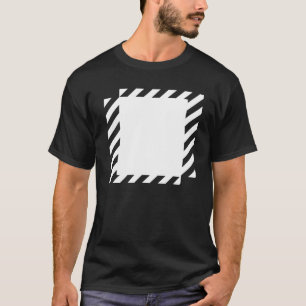 Linien Quadrate Design T-Shirt