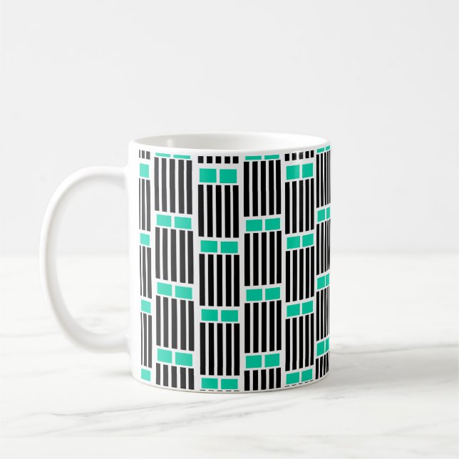 Linien und Boxen Tasse (Links)