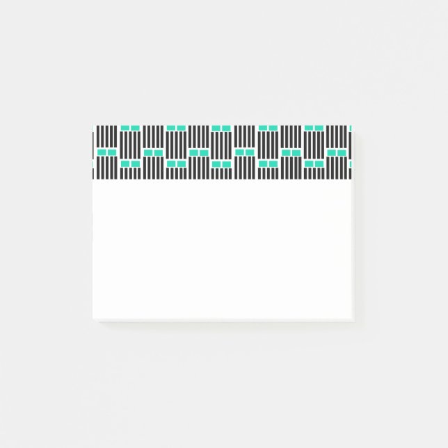 Linien und Felder Post-it Klebezettel (Vorderseite)