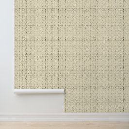 Linien und Punkte beige Tapete