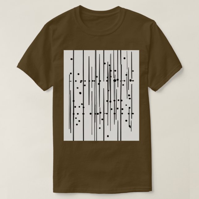 Linien und Punkte T-Shirt (Design vorne)