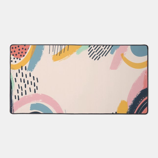 Linien- und Punktmuster mit Leerzeichen Schreibtischunterlage (Vorderseite)