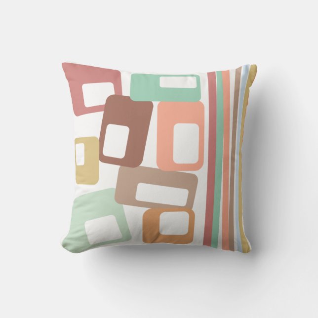 Linien und Rechtecke Kissen (Vorderseite)