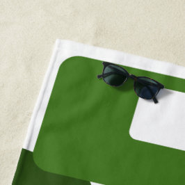 Linien und Rechtecke Strandtuch
