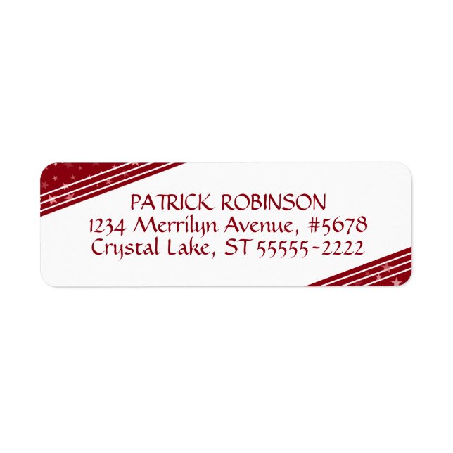 Linien- und Sternenkecken | rot und weiß (Vorne)