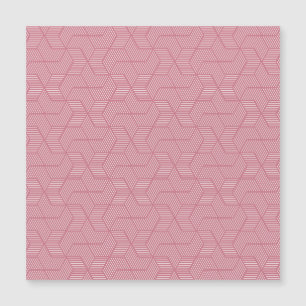 Liniengeometrie: Moderne Vintage Textur Magnetkarte