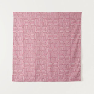 Liniengeometrie: Moderne Vintage Textur Wandteppich