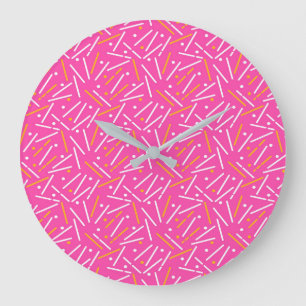 Linienmuster 1 große wanduhr