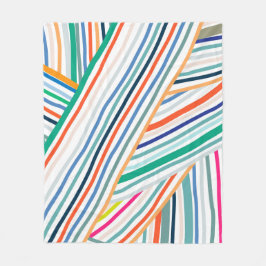 Linienmuster Fleecedecke