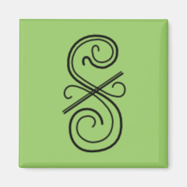 Linienschrift Magnet (Vorne)