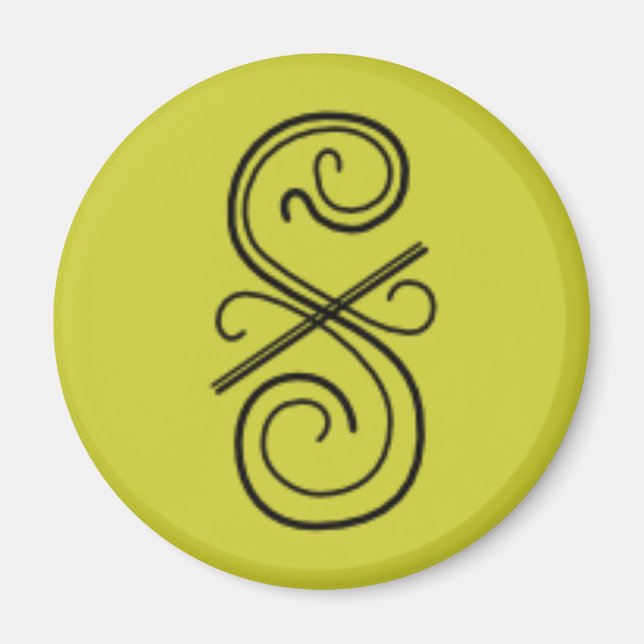 Linienschrift Magnet (Vorne)