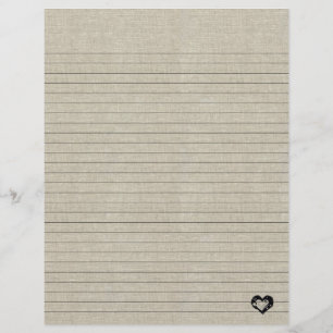 Linierte Rezept Seite einfügen Aussehen