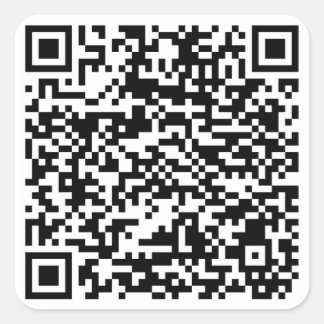 Link-Baum-Qr-Codeaufkleber Quadratischer Aufkleber