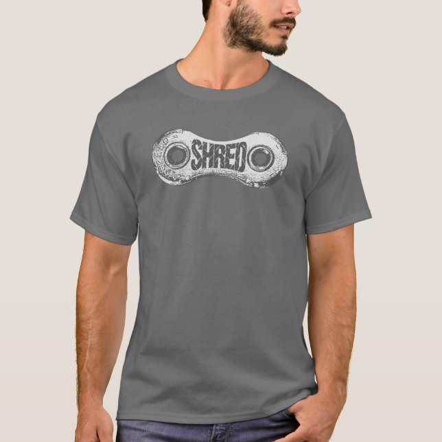 Link "Shred Bike Chain" T-Shirt (Vorderseite)
