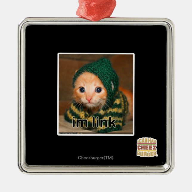 Link Silbernes Ornament (Vorne)