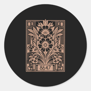 Linke, 86 47 Anti Trump, Feministin Runder Aufkleber