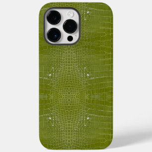 Linke grüne Alligator Textur Case-Mate iPhone 14 Pro Max Hülle