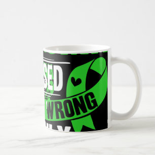 Linke grüne Bewusstsein Ribbon Blutkrebs Kaffeetasse