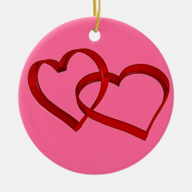 Linked Hearts Ornament (Vorne)