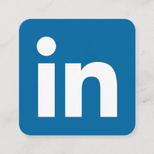 LinkedIn Logo Social Media Modernes Trendgeschäft Telefonnummerkarte