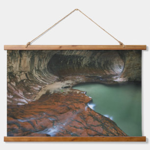 Linker Arm   Zion-Nationalpark, Utah Wandteppich Mit Holzrahmen