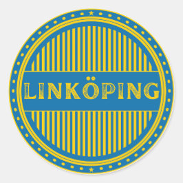 Linköping City Pride Emblem – Swedish Identity Runder Aufkleber