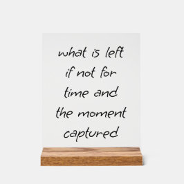 Links akryllisches Zeichen Acrylschild